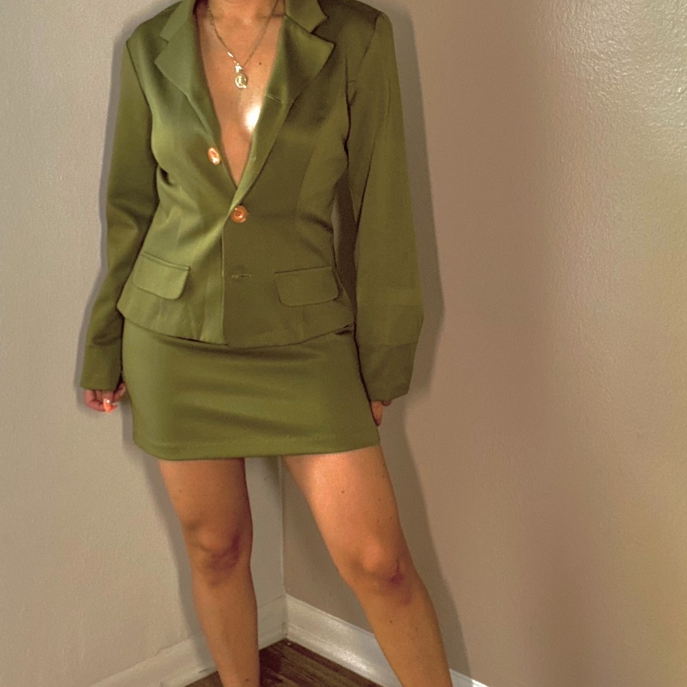 XOXO High Wasted Skirt Suit set